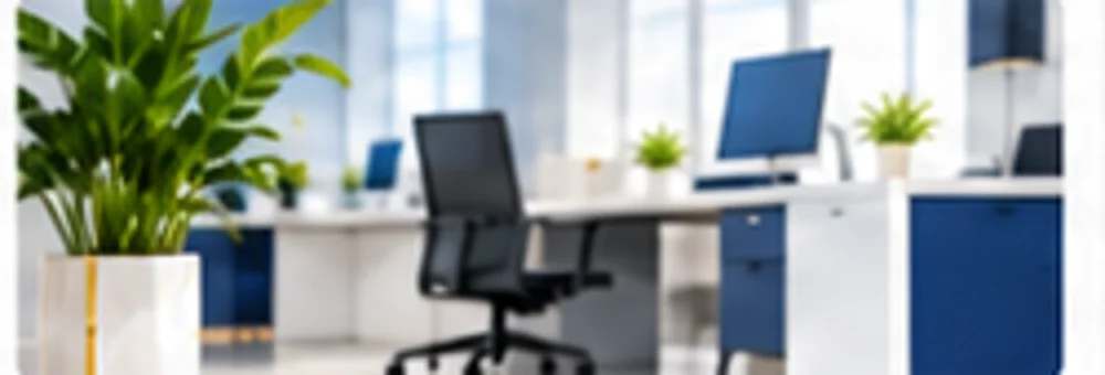 A clean and bright office